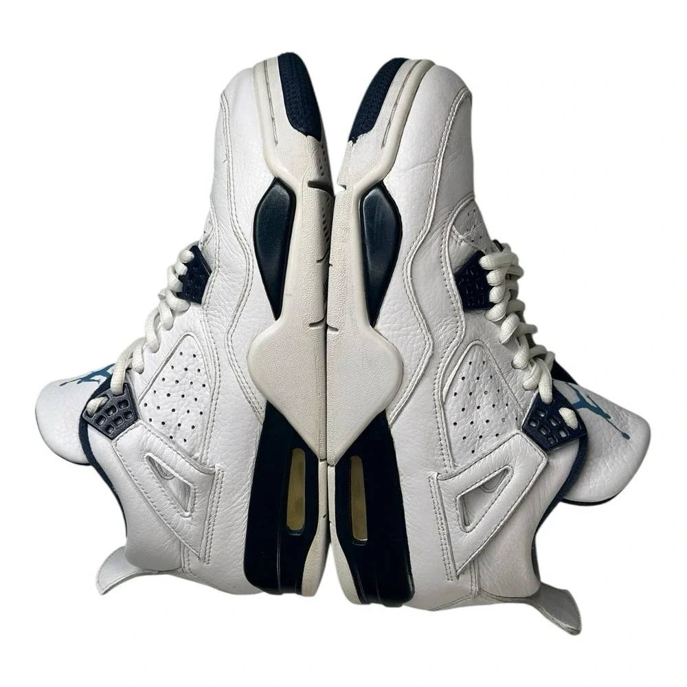AIR JORDAN‎ 4 COLUMBIA 2015 WHITE LEGEND BLUE NAVY 314254 107 MEN SIZE 8